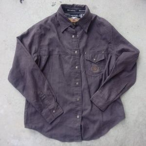 Harley-Davidson long sleeve snap up shirt Sz M / L